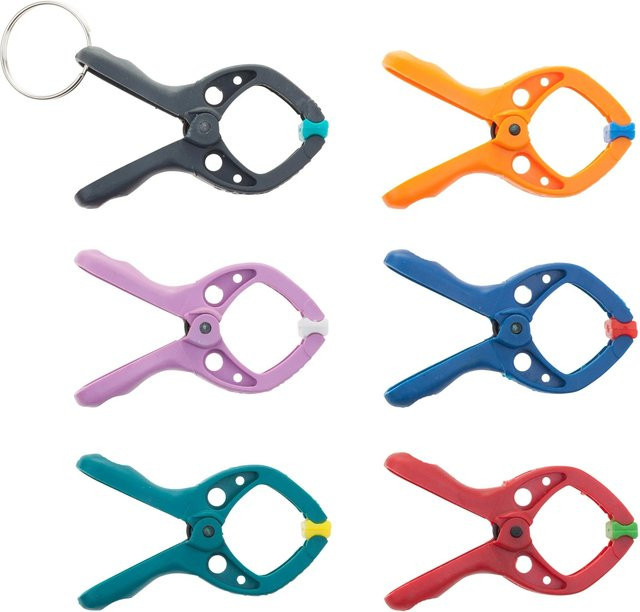 Wolfcraft Mini-Federzwingen Microfix S im 6er-Set, Multicolor - Bild 1