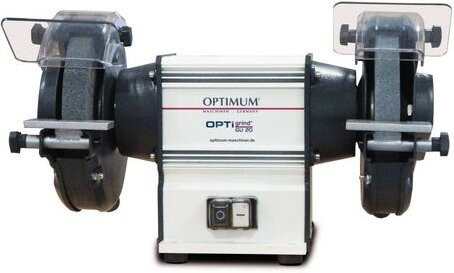 Optimum Doppelschleifmaschine OPTIgrind GU 18 Benchtop in Weiß - Bild 1
