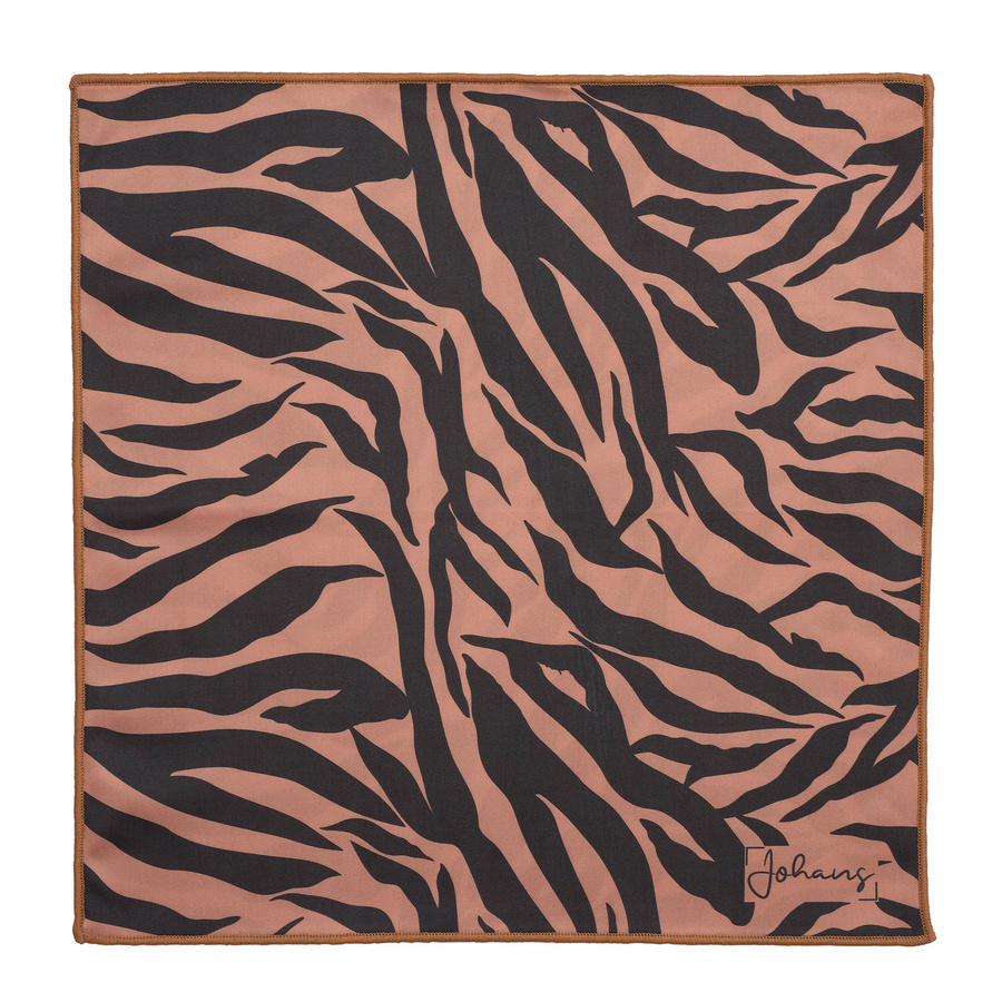 Johans Brillenputztuch Tiger Multicolor und Braun B/B/B: 30 x 30 x 30 cm - Bild 2