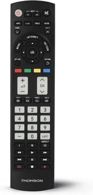 Panasonic ROC1128PAN Ersatzfernbedienung für Panasonic TVs in Schwarz - Bild 1