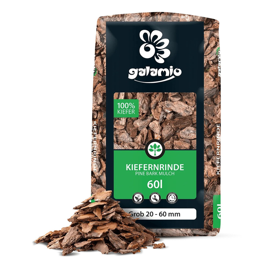 Galamio Rindenmulch Kiefer Grob Braun 60 l - Bild 2