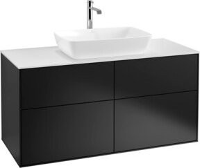 V&B Waschtischunterschrank Finion mit Wandbeleuchtung, Farbe: Weiß lackiert, Breite: 120 cm, Tiefe: 50,1 cm - Bild 1