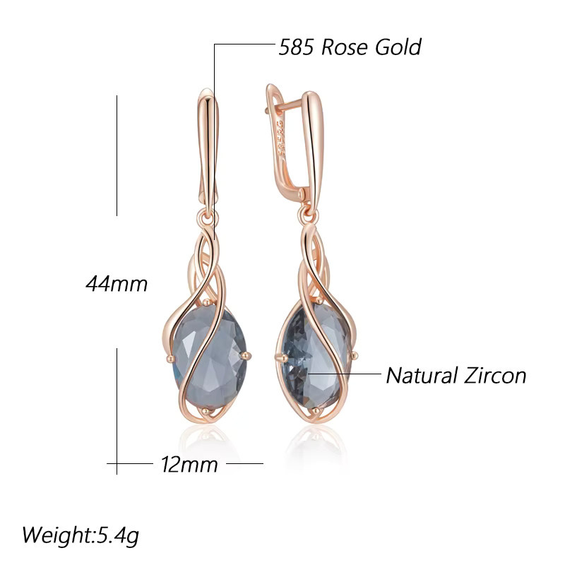 Kinel Ohrringe, 585 Roségold, Zirkonia, Damen - Bild 2