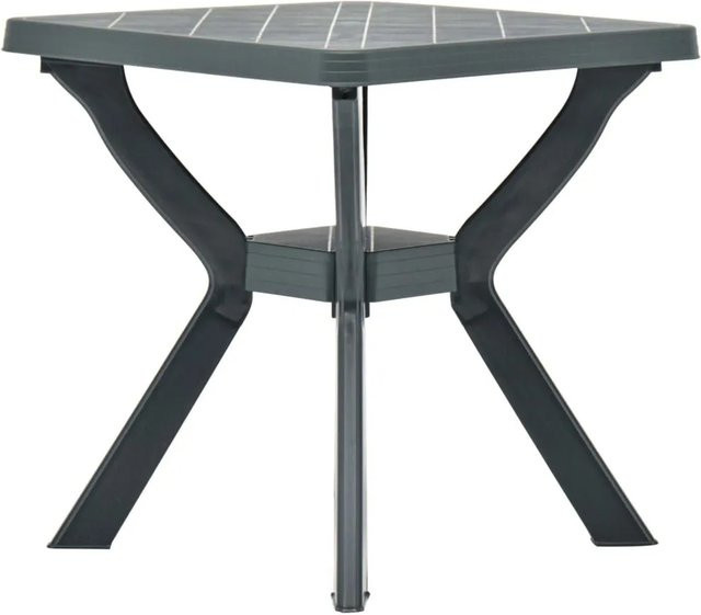 Furnicato Bistrotisch aus Kunststoff in Grün für Garten, Terrasse und Balkon, B/T/H: 70 x 70 x 72 cm - Bild 1