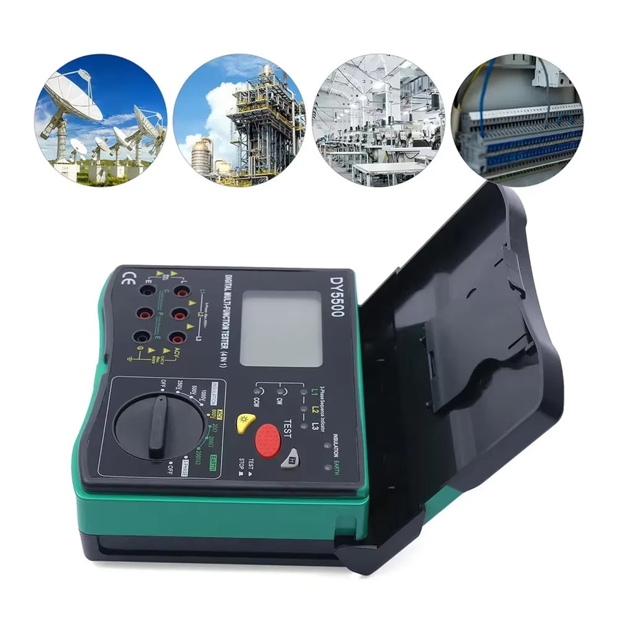 DUOYI DY5500 Multifunktions-Voltmeter mit Widerstands-, Isolations- und Erdungsmessung sowie Phasenanzeige für die Kfz-Diagnose - Bild 3