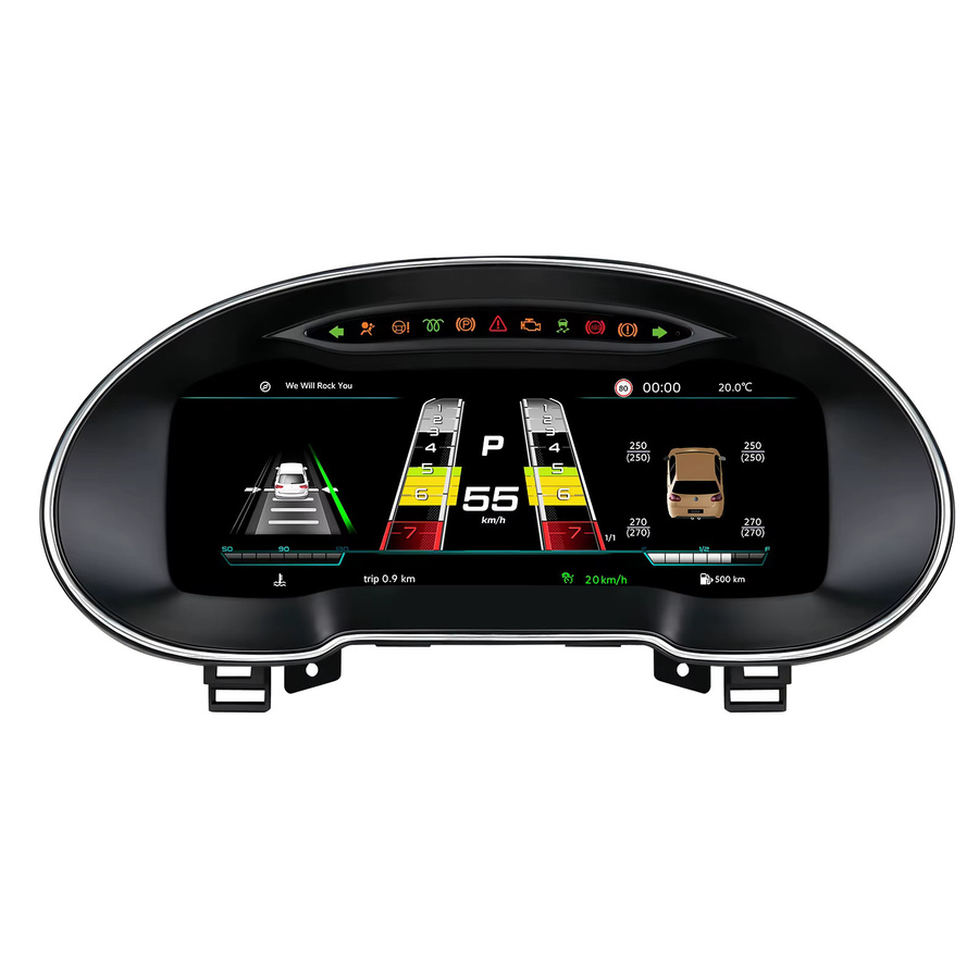 OSSURET Digitales Kombiinstrument für Skoda Octavia MK3 2014-2020 Virtuelles Cockpit mit 12,3-Zoll-LCD-Bildschirm, CarPlay und Android Auto, Schwarz - Bild 7