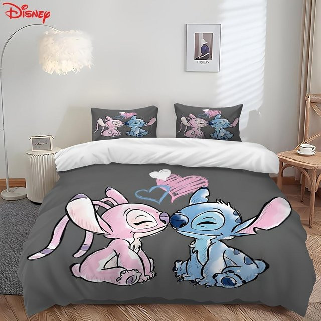 Gu Tao Stitch Bettwäscheset mit Kissenbezug, mehrfarbig, B/H: 172 x 218 cm - Bild 1