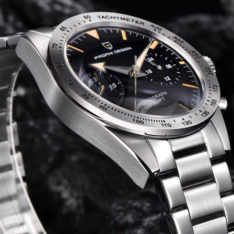 PAGANI DESIGN Chronograph, Quarz, Edelstahl, Saphirglas, Herren - Bild 3