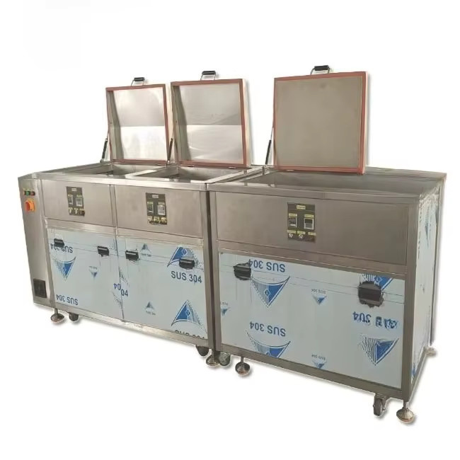 JECHIM Industrielle Ultraschallreinigungsmaschine aus Edelstahl in Silber mit mehreren Tanks für Hardware-Reinigung - Bild 1