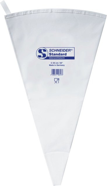 Schneider Spritzbeutel aus Baumwolle, Weiß, Länge: 50 cm - Bild 1