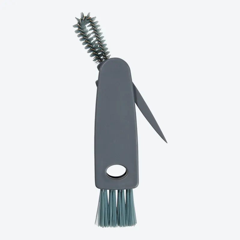NKD Haushalts-Zwischenraumbürste mit Schaber in Grau, B/T/H: 13 x 2,5 x 1,5 cm - Bild 2
