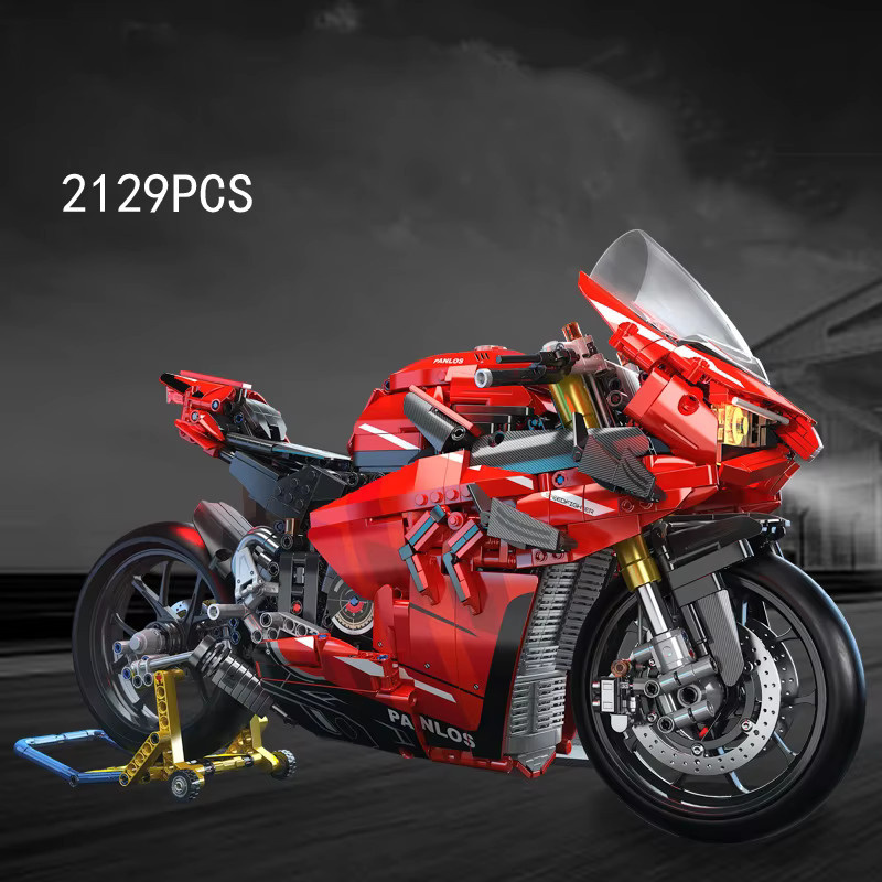Xturboman Italien Motorrad Panigale V4S, Kraftfahrzeug Modell, Maßstab 1:5, mit Licht - Bild 2
