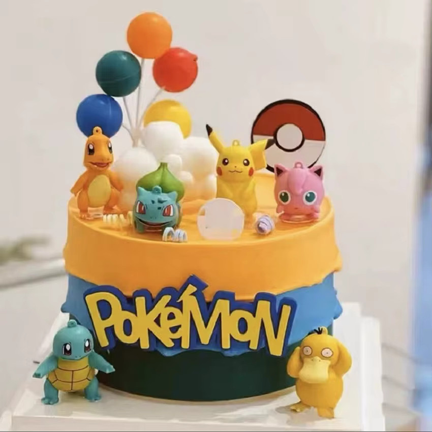 Bandai Pokemon Pikachu Anime-Figur, 13-teiliges Set, Tortendekoration - Bild 3