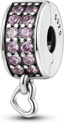 Lily there Clip-Charm, 925 Silber, Zirkonia, Perle, Damen - Bild 1