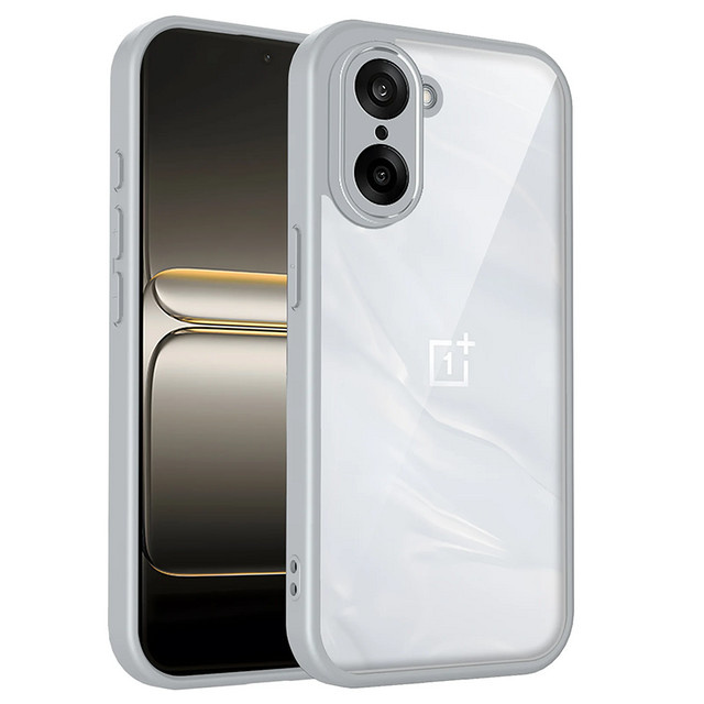 OnePlus Nord CE5 CPH2719 Silikon-Schutzhülle mit Luftpolster und matter Rückseite, Transparent/Blau - Bild 1