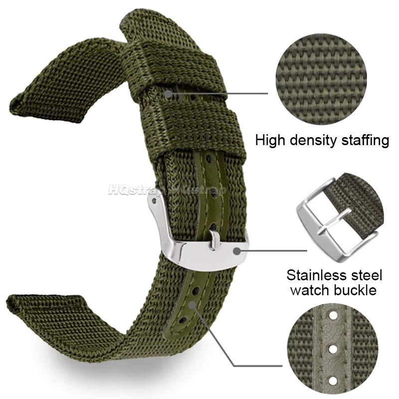 HQstrap Uhrenarmband Nylon, Textil/NATO, Unisex, Bunt - Bild 2