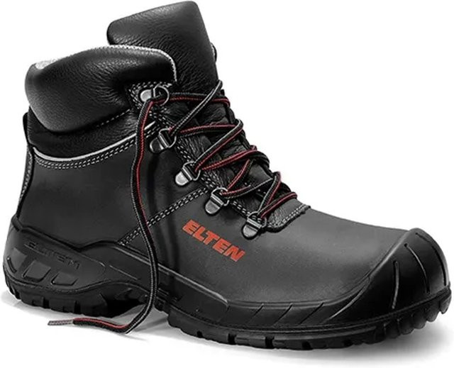 Elten Sicherheitsschnürstiefel Renzo Glass S3 aus Rindleder in Schwarz-Grau Größe 42 - Bild 1