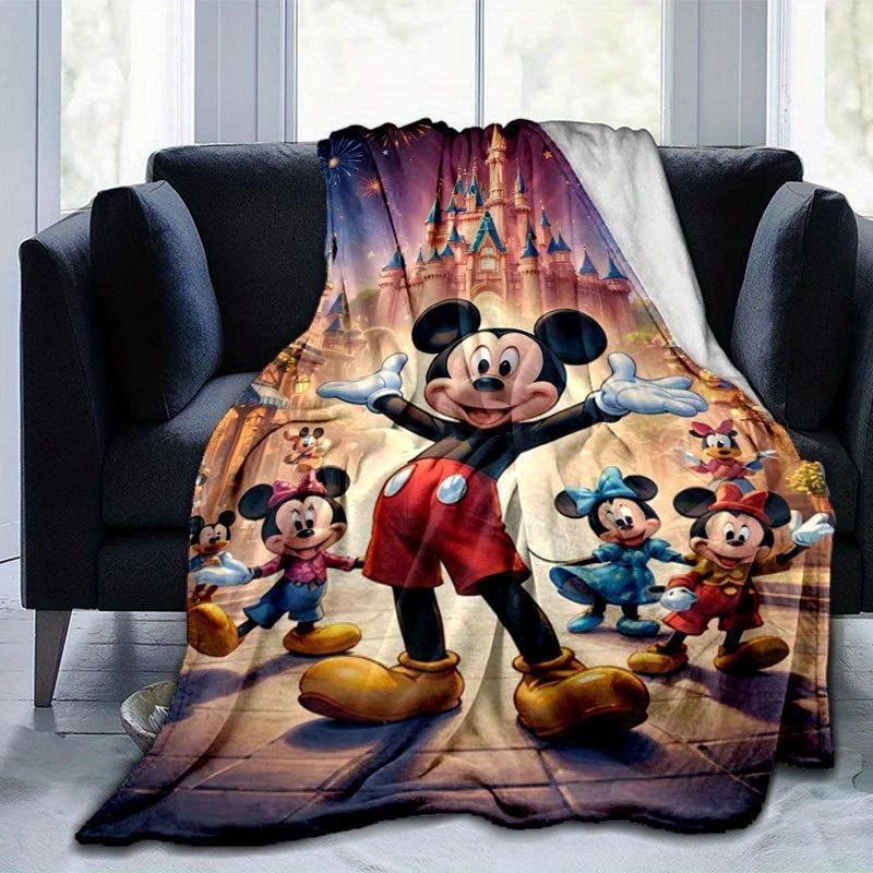 Living Need F Mickey und Minnie Cartoon-Decke aus Flanell, bunte Plüschdecke für das ganze Jahr, B/B: 80 x 120 cm - Bild 4