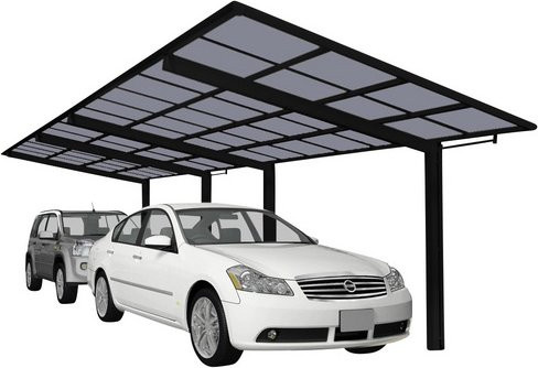 Ximax Alu Doppelcarport Linea Tandem Typ 80 Schwarz B x T: 272,6 x 982,6 cm - Bild 3