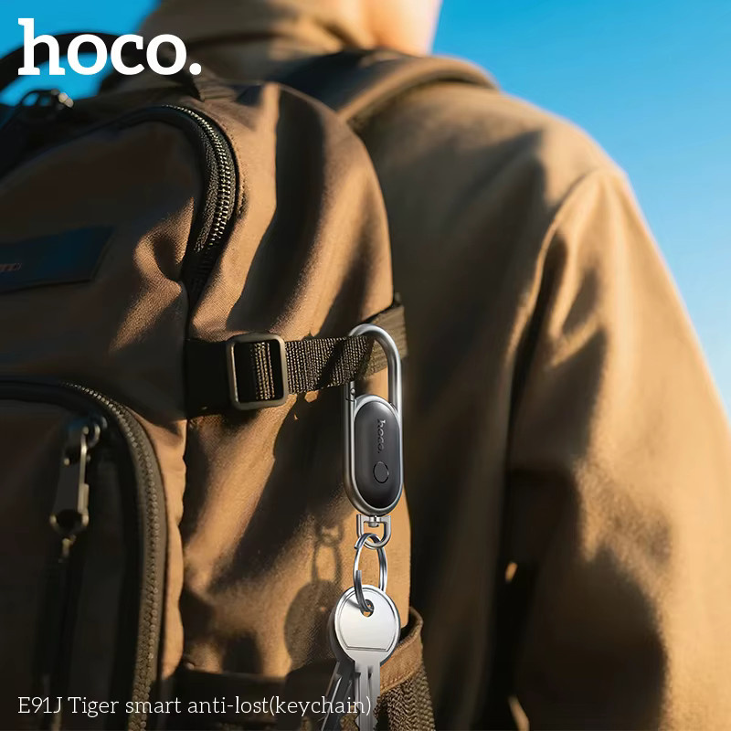 HOCO E91J Mini GPS-Tracker SmartTag Schlüsselanhänger in Schwarz, kompatibel mit der iOS Find My App zur Anti-Verlust-Ortung für Haustiere, Autoschlüssel oder Geldbörsen - Bild 3