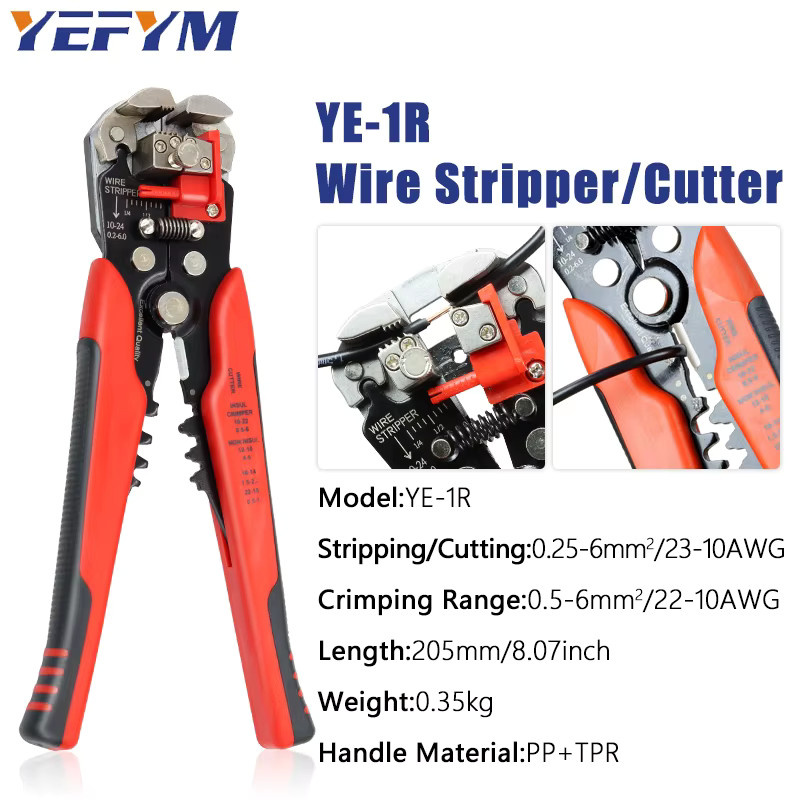 YEFYM Solar-PV-Kabel-Crimpwerkzeug Kit LY-2546B mit Abisolierer YE-1R, Solarschlüssel und Solar-Steckverbinder-Sets für 2,5/4/6mm² - Bild 2