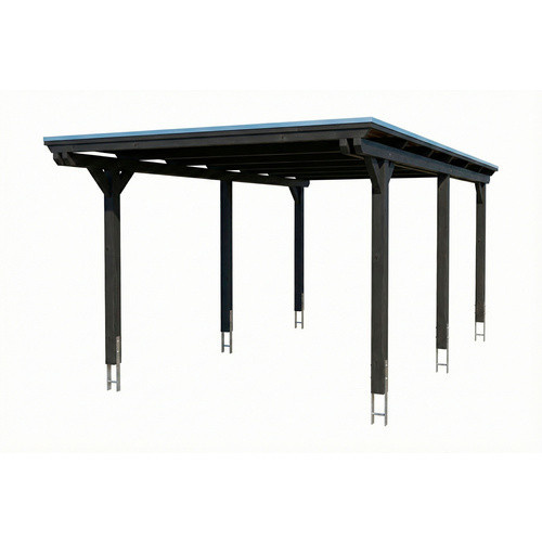 SKANHOLZ Carport Emsland aus Fichte mit Stahl-Dachplatten in Anthrazit und Schwarz, B/T/H: 604 x 340 x 238 cm - Bild 3