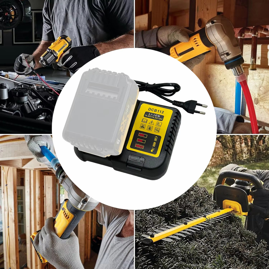 Dewalt DCB112 Batterieladegerät für 10,8 V, 12 V, 14,4 V, 18 V und 20 V Akkus - Bild 6