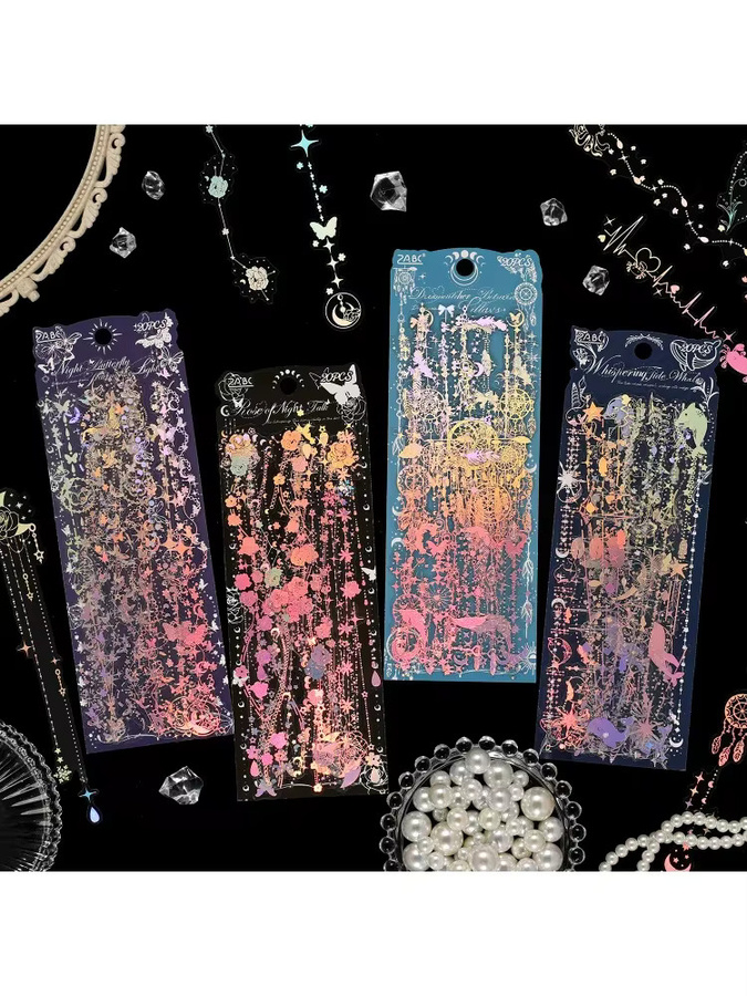20 Stück Lunar Waterproof Sticker Pack in Multicolour aus Kunststoff für deine DIY Scrapbooks und Alben - Bild 2
