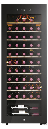 Haier HWS58GGH1 Weinkühlschrank mit 150 l Volumen, Sicherheitsschloss, hOn App und Türalarm