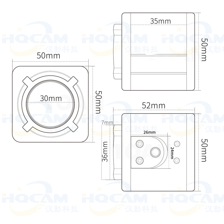 HQCAM 8K 50MP USB-C Kameramodul mit IMX766 Sensor, 48MP PDAF Autofokus und UVC-Treiber, Blau - Bild 3