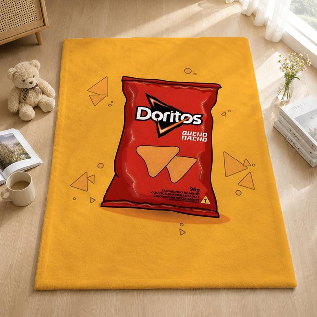 JMG Household Supplies Doritos Flanell blanket Gelb B/B: 100 x 130 cm - Bild 1