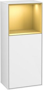 V&B Seitenschrank Finion Wandbeleuchtung mit LED-Beleuchtung in Weiß und Gold, B/H: 41,8 x 93,6 cm - Bild 1