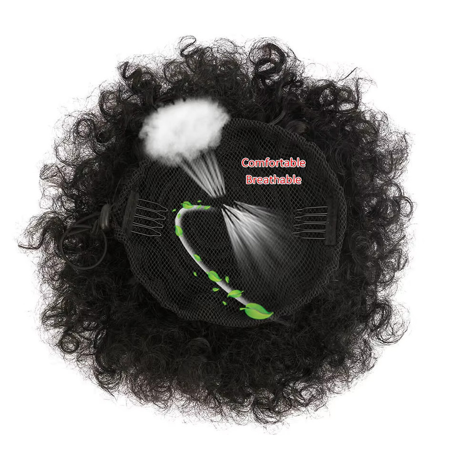 Alana beauty Afro Kinky Curly Synthetische Pferdeschwanzverlängerung, Damen - Bild 5