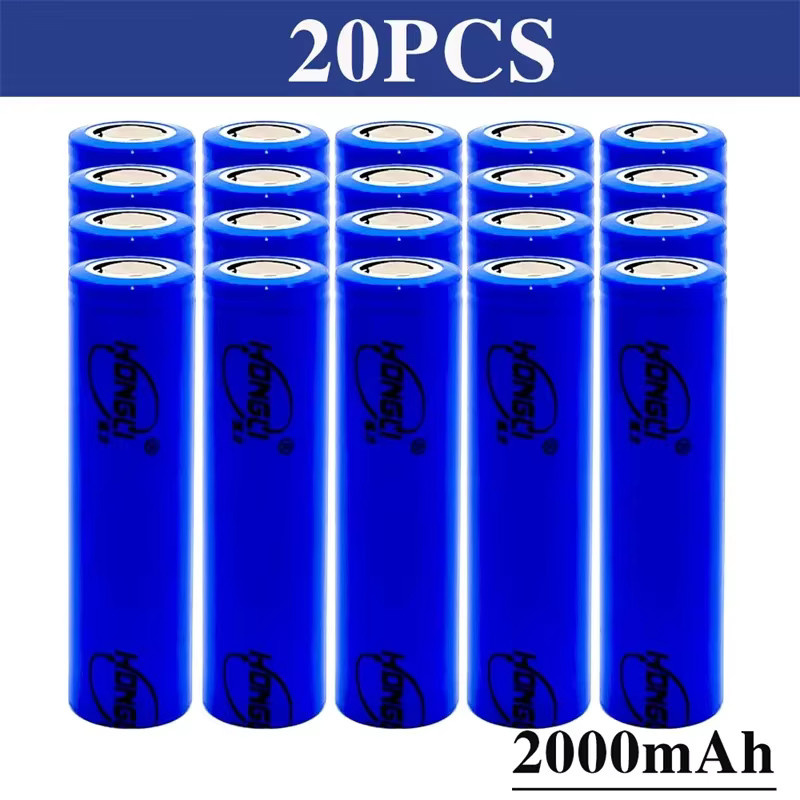 WHITECRANE 18650 Lithium-Ionen-Akku, 2000 mAh, 3,7 V, Blau - Bild 5