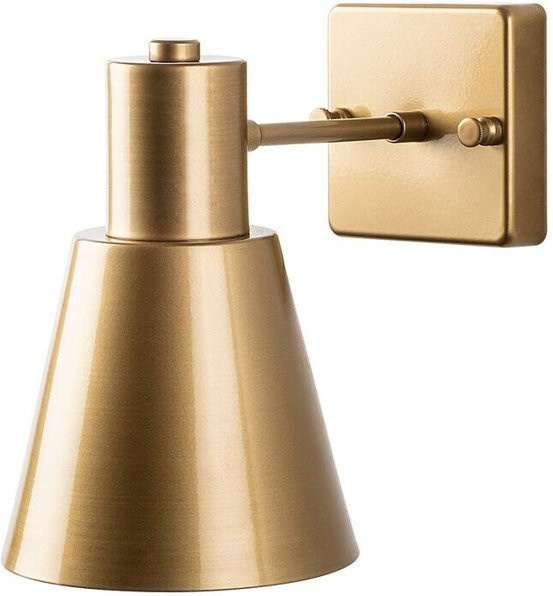 Opviq Wandleuchte Gold aus Metall und Glas mit E27 Fassung, B/H/T: 24 x 21 x 14 cm - Bild 1