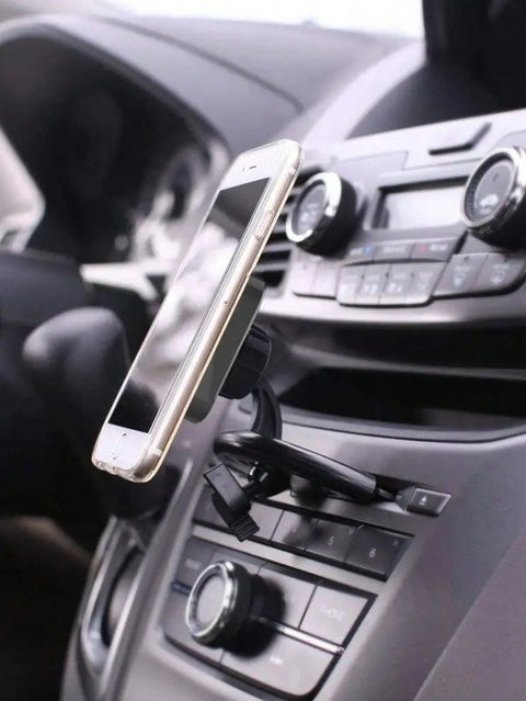 Universelle Telefonhalterung für den Auto-CD-Steckplatz mit 360 Grad Rotation in Schwarz - Bild 1