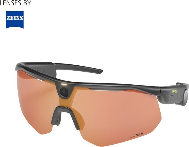 BleeqUp Ranger AI-Sport-Kamerabrille mit Action-Kamera und Bluetooth in Schwarz/Orange - Bild 1