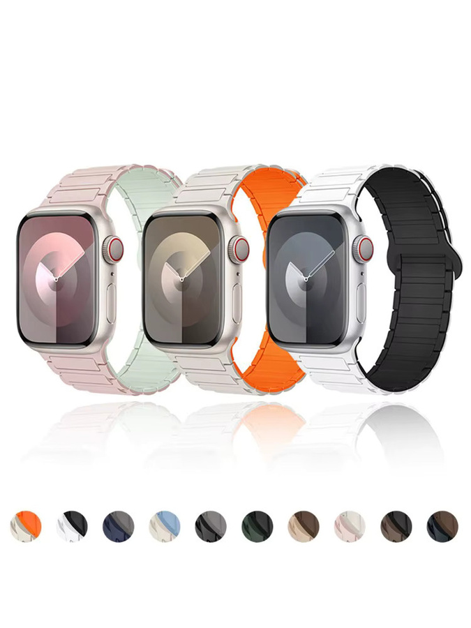 DLHUMI Uhrenarmband Silikon, Magnetbänder, Unisex - Bild 3