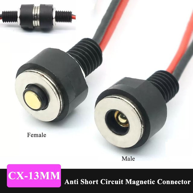 DIVEDEER Wasserdichter CX-13MM Magnetischer Stecker mit Kurzschlussschutz für Ladekabel und Netzkabel - Bild 1