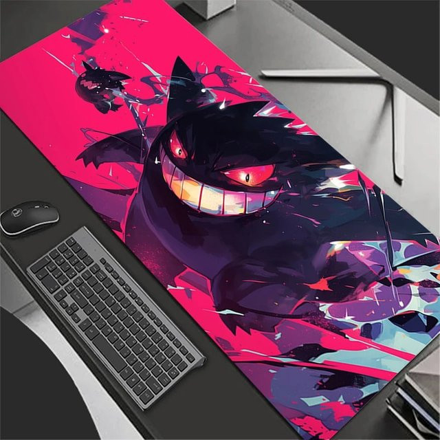 Bandai Gaming Mauspad XXL Gengar Motiv, Schreibtischunterlage für PC und Notebook, B: 90 cm, T: 40 cm, Multicolor - Bild 1