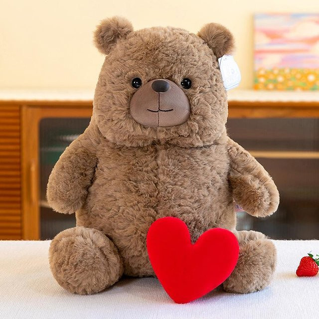 Braunbär Plüschtier, dunkelbraun, 40cm - Bild 1