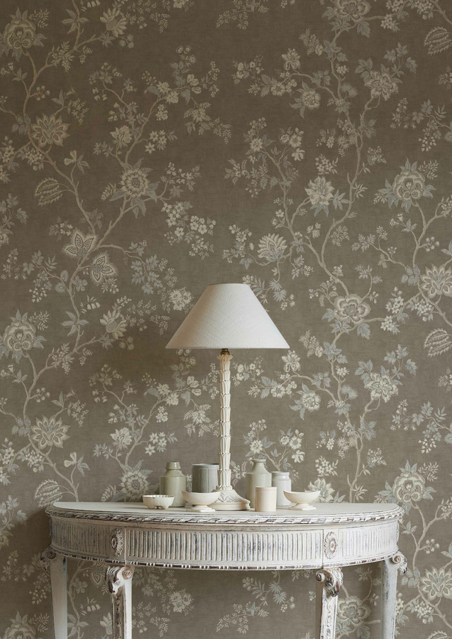 Lewis & Wood Tapete Indienne Casement mit floralem Botanical Design in klassischem Stil, Breite: 134 cm - Bild 1