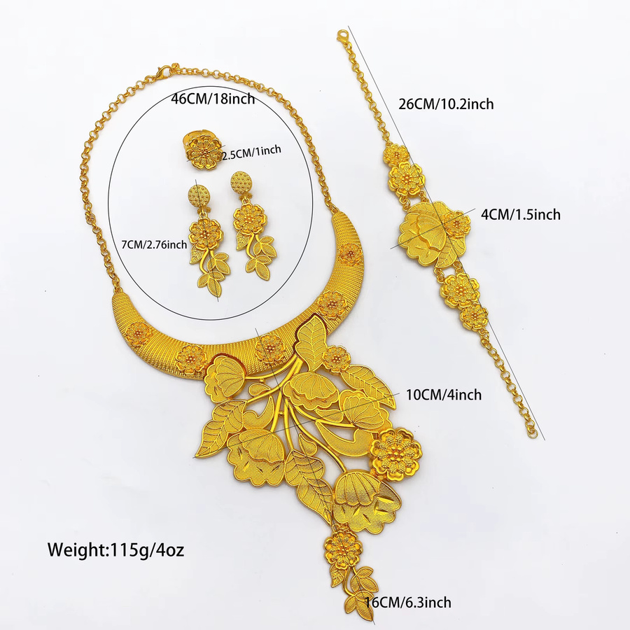 Schmuckset Damen, Gold, lange Halsketten-Sets - Bild 3