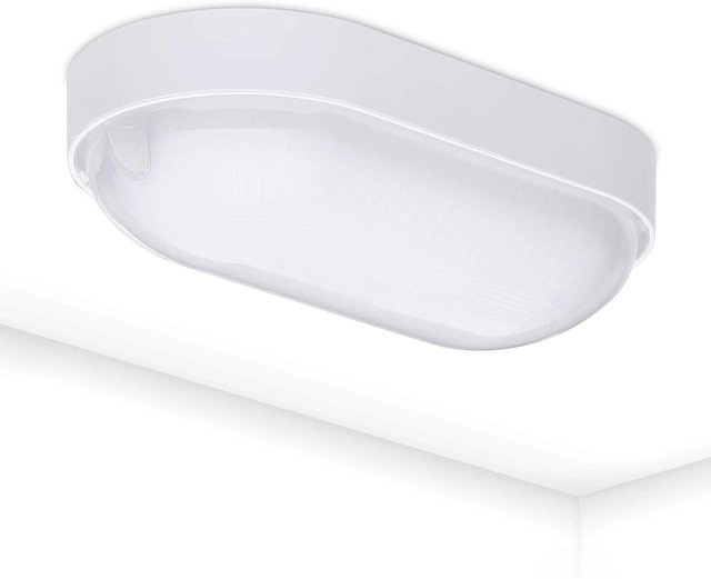Oktaplex LED Kellerlampe Base 9W 800lm IP65 Ovalleuchte Weiß Neutralweiß 4000K - Bild 1