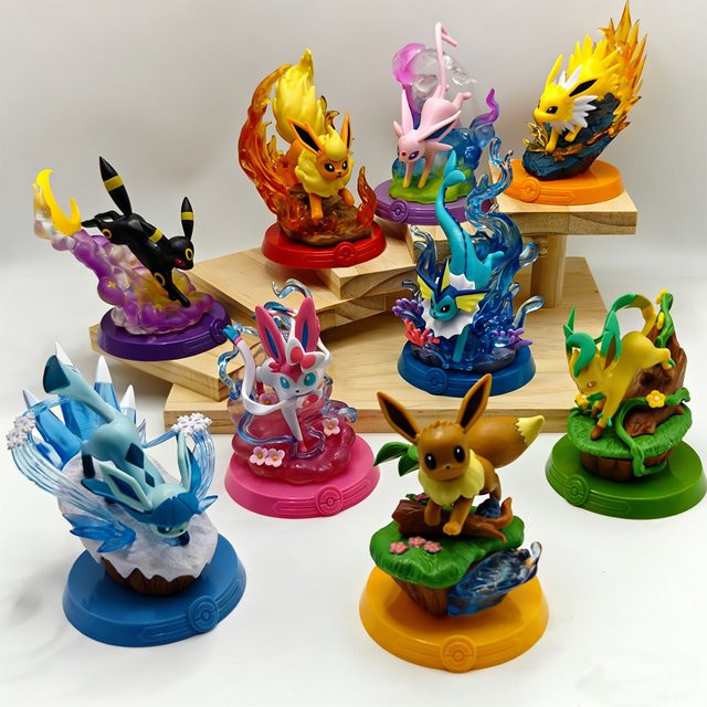 Bandai Pokémon Pikachu Actionfiguren, 9-teiliges Set - Bild 1