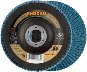 RHODIUS Lamellenschleifscheibe LSZ F3 Blau Durchmesser: 125 mm - Bild 1