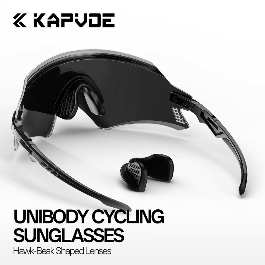 KAPVOE Sportsonnenbrille, Unisex, Vollrand, Kunststoff, Wrap - Bild 5