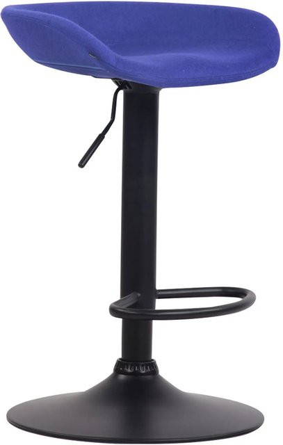 CLP Barhocker Anaheim Filz Blau/Schwarz mit 360 Grad Drehsitz - Bild 1