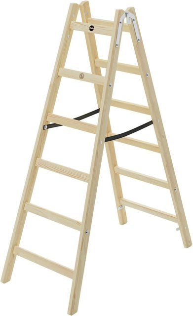 Hailo Holz-Doppelsprossenleiter StandardLine mit 2 x 6 Sprossen - Bild 1