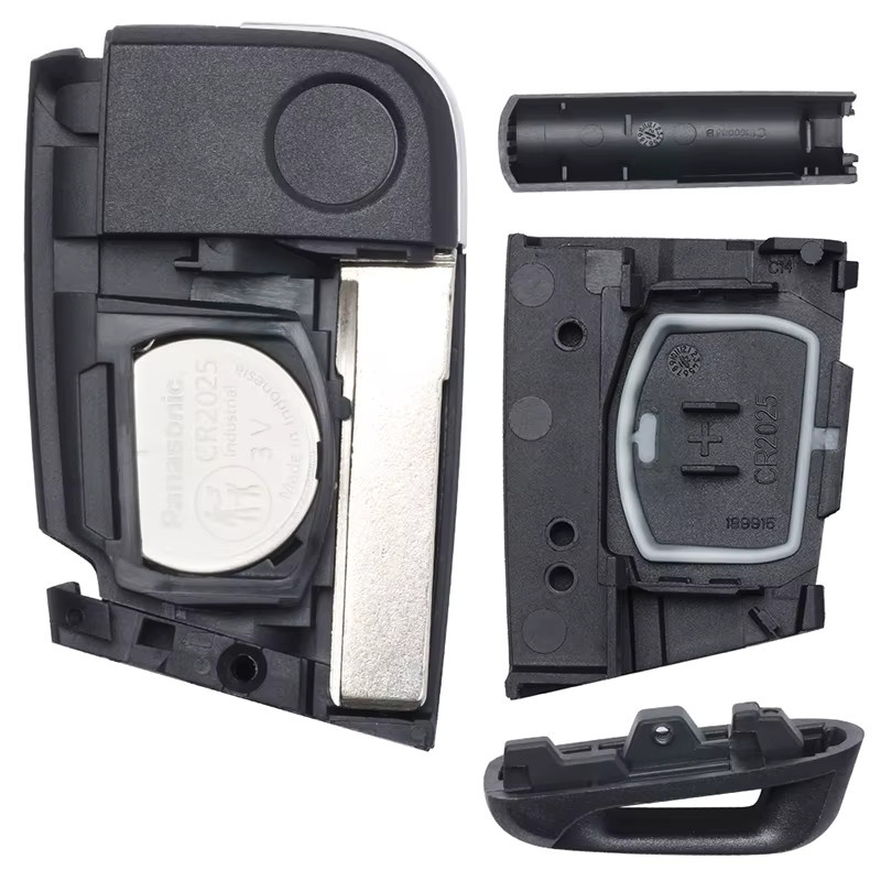 KEYECU Ersatzfernbedienung mit MQB ID48 Chip für Volkswagen VW Golf 7 und Skoda Octavia A7, 434 MHz, Schwarz - Bild 2